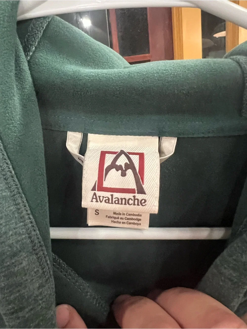 Avalanche Men's Teal Crewneck Hoodie